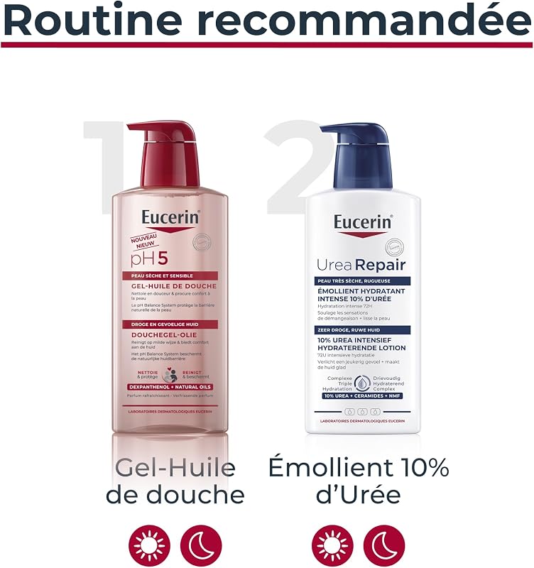 pH5 Recharge Gel-Huile de Douche, Nettoyant Peaux Sensibles, 400 ml