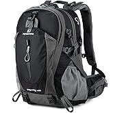 FENGDONG 40L Waterproof Lightweight Outdoor Daypack Hiking,Camping,Travel Backpack for Men Women Black