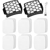 Artraise UV850 UV900 Replacement Filters for Shark Duoclean Lift Away Navigator Upright Vacuum Cleaner, 2 HEPA + 6 Foam + 6 Felt Filters Set, Compare to Part # XHF320 & XFFK602UKT