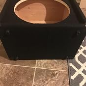 Empty 1x15" Guitar Speaker Cabinet Enclosure Box - Carpet Covered, With 1/4" Jack