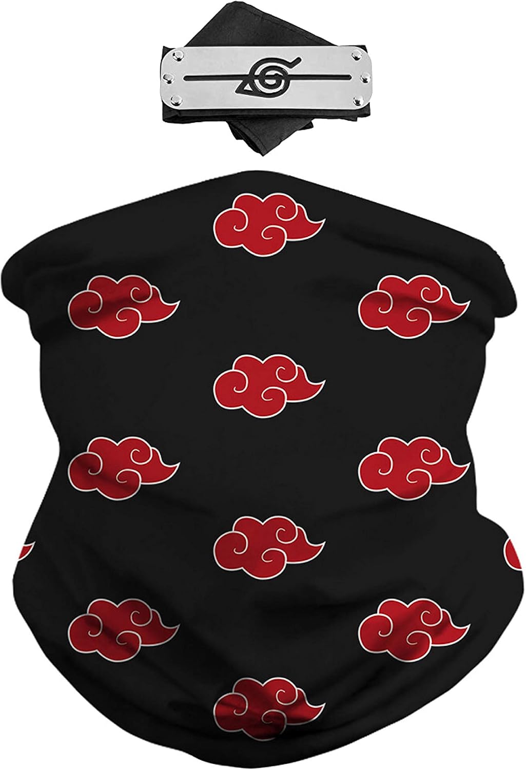 ZeroGoo Anime Akatsuki Itachi Face Mask Bandana Balaclava with Leaf