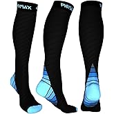 Physix Gear Compression Socks 20-30 mmHg - Men & Women - Running, Nurses, Shin Splints, Flight, Travel