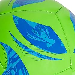 adidas MLS Club Soccer Ball, Green/Glory Blue/Solar