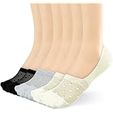 BIVOLU Womens Low Cut Thin Breathable Cotton Socks with Cushion Non Slip Comfortable Causal No Show Sock for Women Solid Liner Flats Socks 6 pack