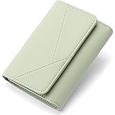 GAEKEAO Small Wallets for Women Leather RFID Blocking Trifold Ladies Wallets Credit Card Holder with Zipper Coin Pocket