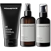 HommeFace Men’s Daily Trio 3-Step Daily Routine Set with Face Wash, Herbal Spray Toner & Moisturizer - Korean Skincare Technology with CICA, Tea Tree Leaf & Witch Hazel Extracts, for All Skin Types