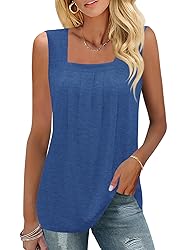 KTILG Ladies Tops and Blouses Square Neck Tank Top