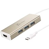 j5create USB 3.1 Type C to 3 USB 3.0 Hub with 4K HDMI Port (JCH451)