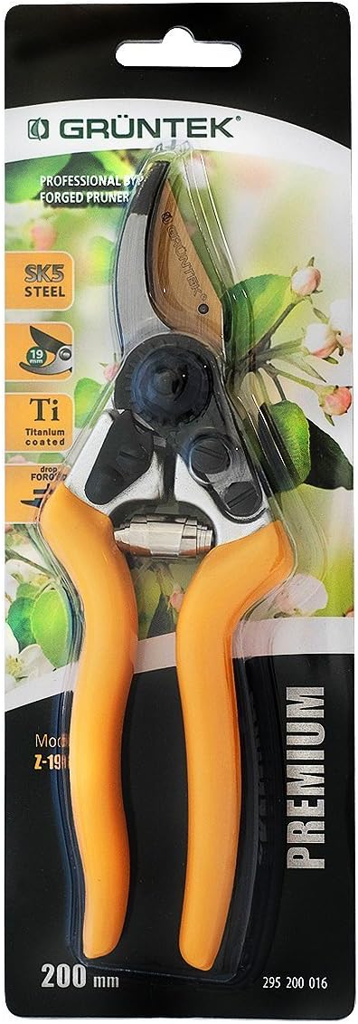 GRÜNTEK Z19 All-Round Pruning Shears - 200 mm Forged Bypass Garden Shears, 2. Z-19, medium - 20 x 6.1 x 2.2 cm ; 240 g - Image 3