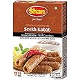 Shan Seekh Kabab Recipe and Seasoning Mix 1.76 oz (50g) - Spice Powder for Exclusive Traditional BBQ Blends - Suitable for Vegetarians - Airtight Bag in a Box