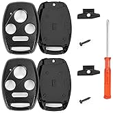 2Pcs Key Fob Cover Replacement Case fits for Honda 2003-2012 Accord / 2006-2013 Civic / 2009-2015 Pilot /2005-2006 CR-V Keyle
