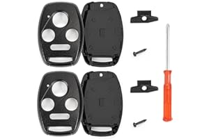 2Pcs Key Fob Cover Replacement Case fits for Honda 2003-2012 Accord / 2006-2013 Civic / 2009-2015 Pilot /2005-2006 CR-V Keyle