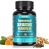 NMNH (Dihydronicotinamide Mononucleotide) 1000mg per Serving - NMN Alternative with Liposomal NAD+, Resveratrol & PQQ| Non-GMO, Gluten-Free | Supports Energy, Focus & Healthy Aging | 90 Capsules