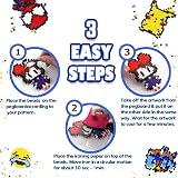 FunzBo Fuse Beads Craft Kit 5500Pcs 21 Colors Melty Fusion 5mm Beads view 7