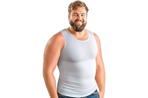 ARMSTRONG AMERICA Compression Shirt for Men | Gynecomastia Compression Tank Top Men | Mens Shapewear Compression Shirts