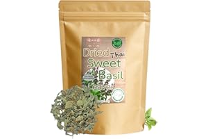 Hida Beauty Dried Thai Sweet Basil Leaves 30g Perfect Whole Leaves for Thai Cooking, Soups & Stir-Fry, Asian Cuisines