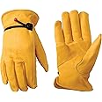 Wells Lamont 1132 Leather Work Gloves with Wrist Closure, DIY, Yardwork, Construction, Motorcycle