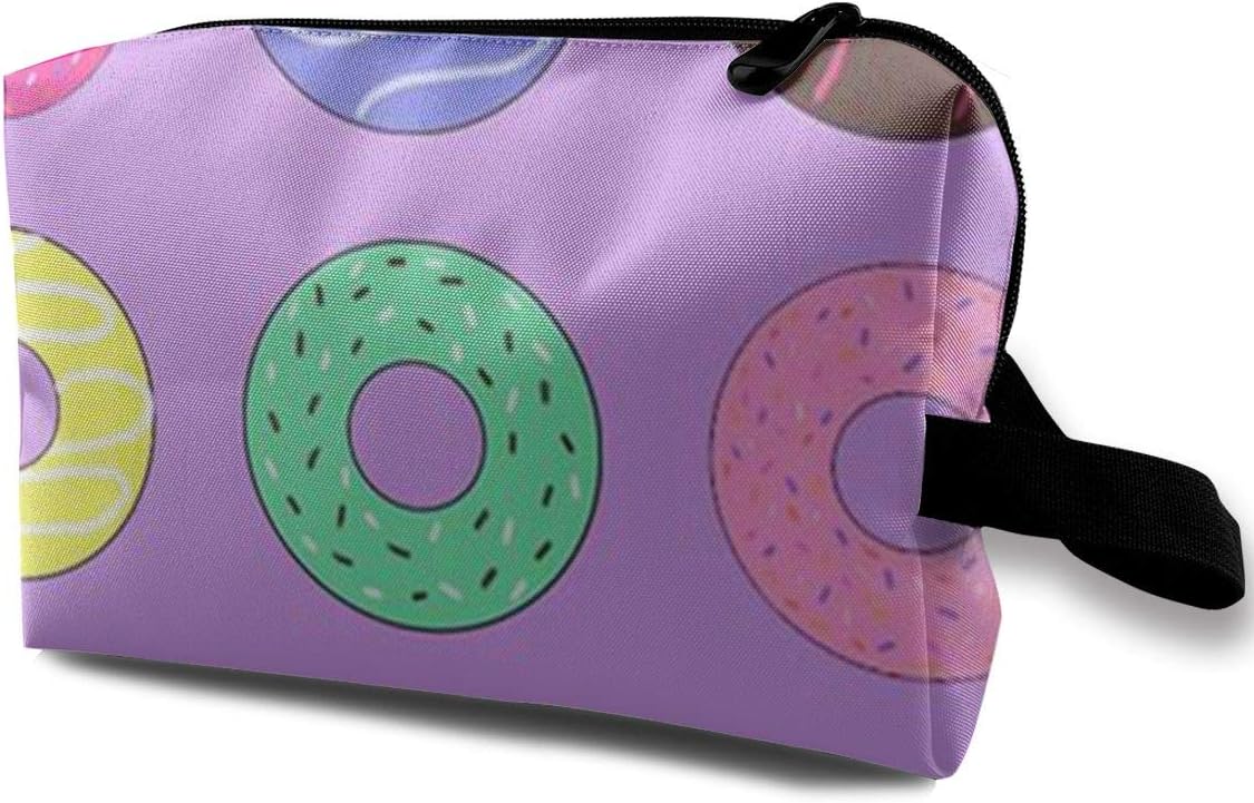 Makeup Bag Donut Pattern Cartoon Handy Travel Multifunction Beauty Bags Fantastic Case For Girls