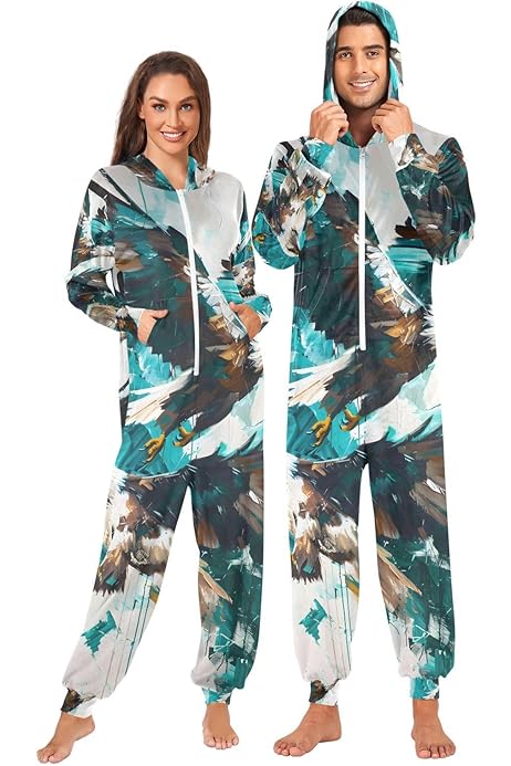Mens One Piece Pajamas Ekouaer Christmas Onesie Pajamas For Men