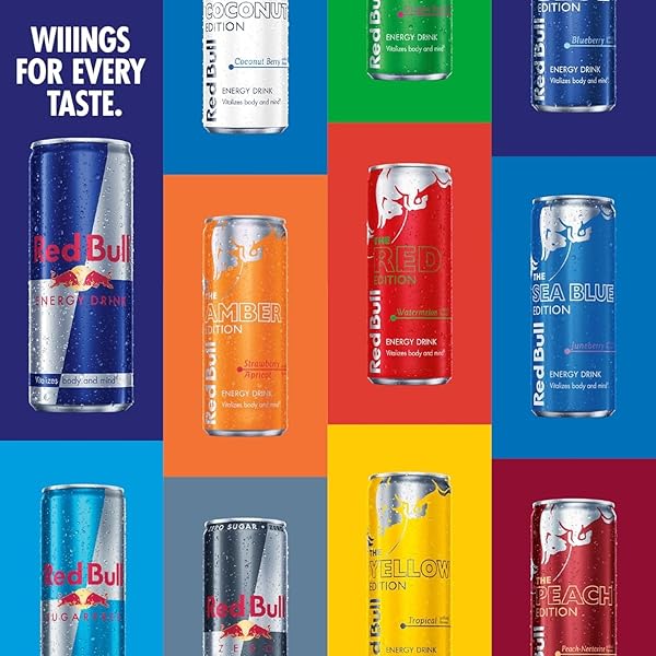 RED BULL ENERGY DRINK, THE COCONUT EDITION, 8.4 FL OZ, 4 PACK, 33.6 FL OZ