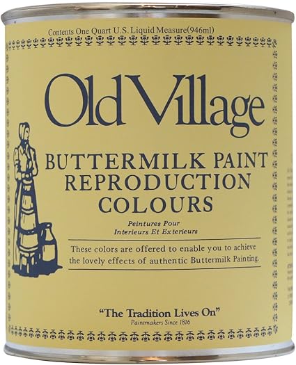 オールドビレッジ バターミルクペイント Shading White 946ml 1301 Diy 工具 ガーデン Amazon