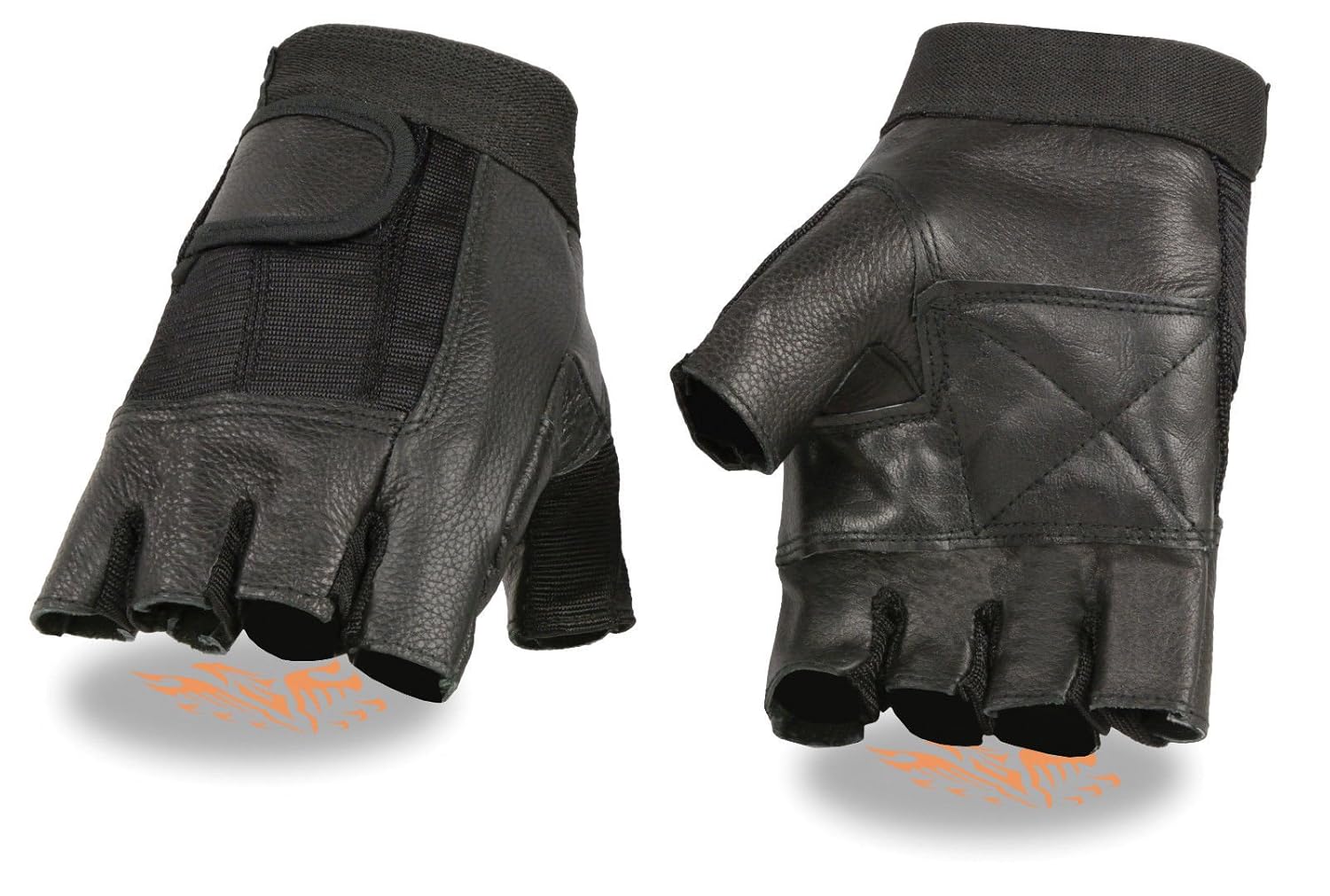 オートバイメンズ指なしspandaxレザーグローブwith Gel Palm メッシュコンボ新しいregular 2xl レギュラー Sh217 B078c6b9mq いつでも送料無料