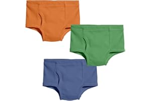 City Threads Boys Organic Cotton Brief Underwear for Sensitive Skin and Sensory Friendly (SPD)