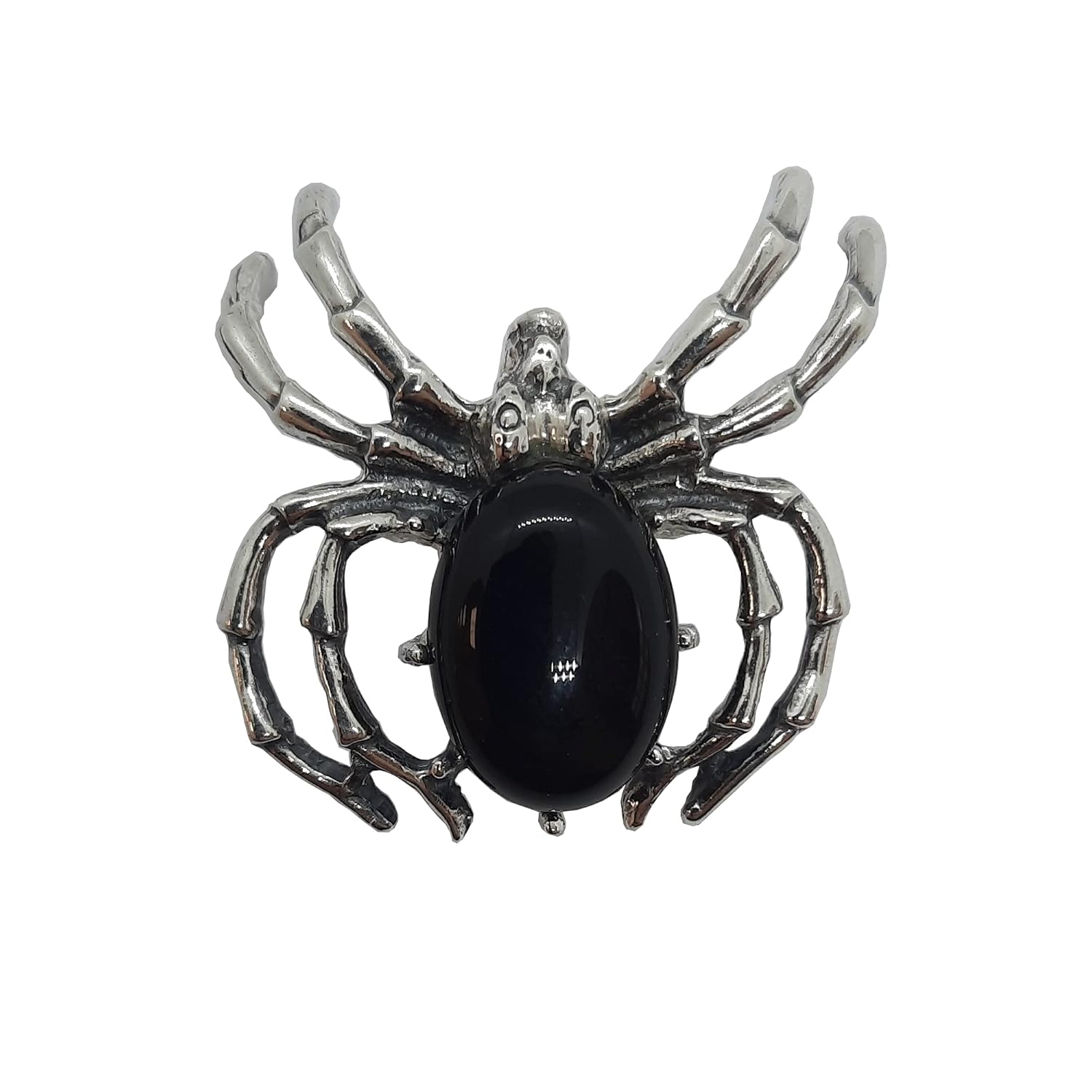 Colgante de plata de ley 925 araña con 12x18mm Onix: Amazon.es: Handmade