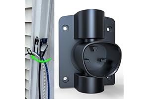 Ecotome Tesla Charger Holder Wall Mount EV Charging Cable Organizer for Tesla Mobile Connector, Swivel NACS Holster