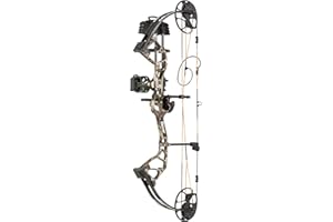 Bear Archery Royale Ready to Hunt Compound Bow Package for Adults and Youth, 12”- 27” Draw Length, 5-50 Lbs Draw Weight, Up to 290 FPS, Limbs Made in USA, Limited Life-Time Warranty