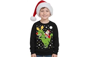 Tstars I've Been Naughty Sweatshirt Toddler Kids Ugly Christmas Sweater Style