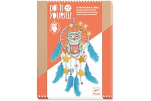 Djeco Atrapasueños para crear Lechuza Dreamcatcher for Creating owl (37961), Multicoloured