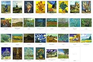 HOSTEESSCHOICE Vintage Vincent Van Gogh Famous Paintings Postcards, 30 PCS,Premium Collectable Retro Art Gifts, Perfect Stocking & Greeting Gift4x6 Inch-Van Gogh