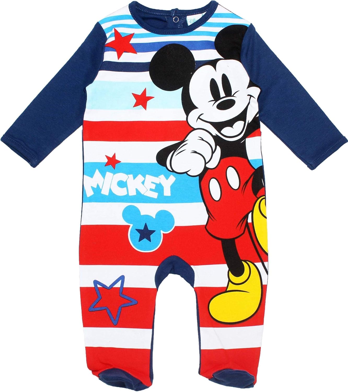 Disney Mickey Mouse Babies Boys Star Pyjamas Baby Grow Baby Boys 0 24m Clothing