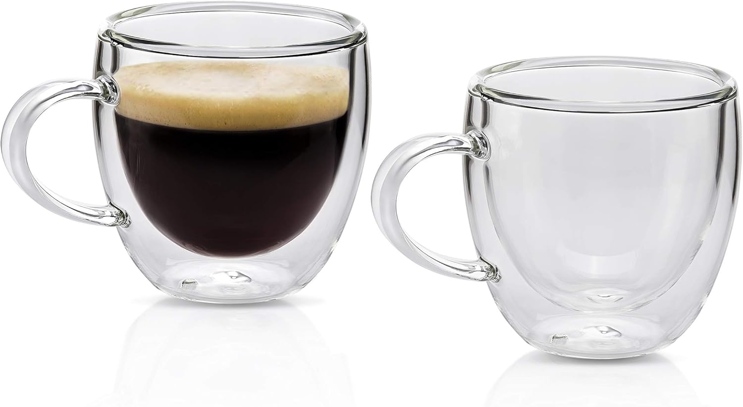 Espressotasse Espresso Cups 80 ml Set of 2 DoubleWalled Espresso
