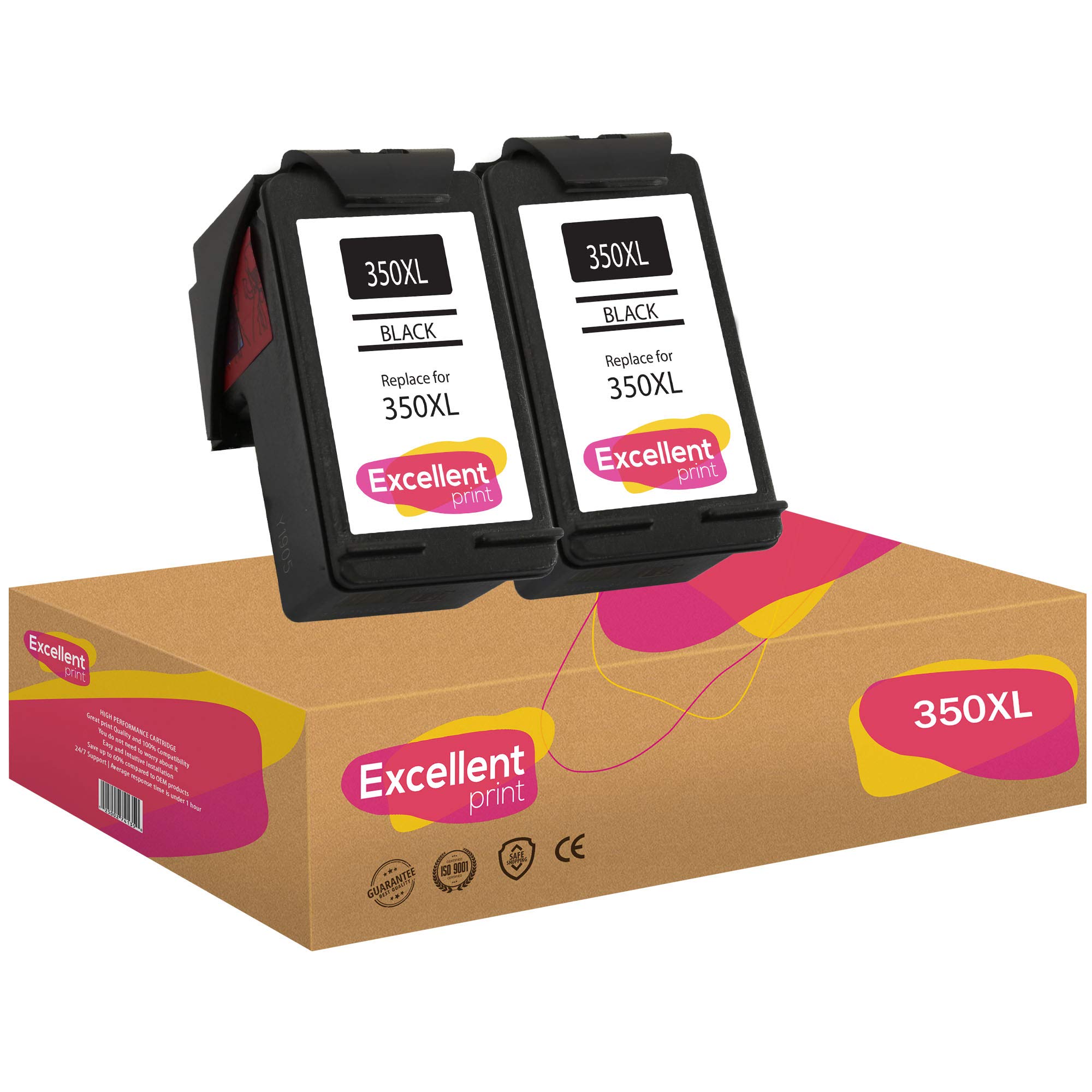Excellent Print 350XL 350 Compatible Ink Cartridges for HP Officejet 5740 Photosmart C4280 C4480 C4205
