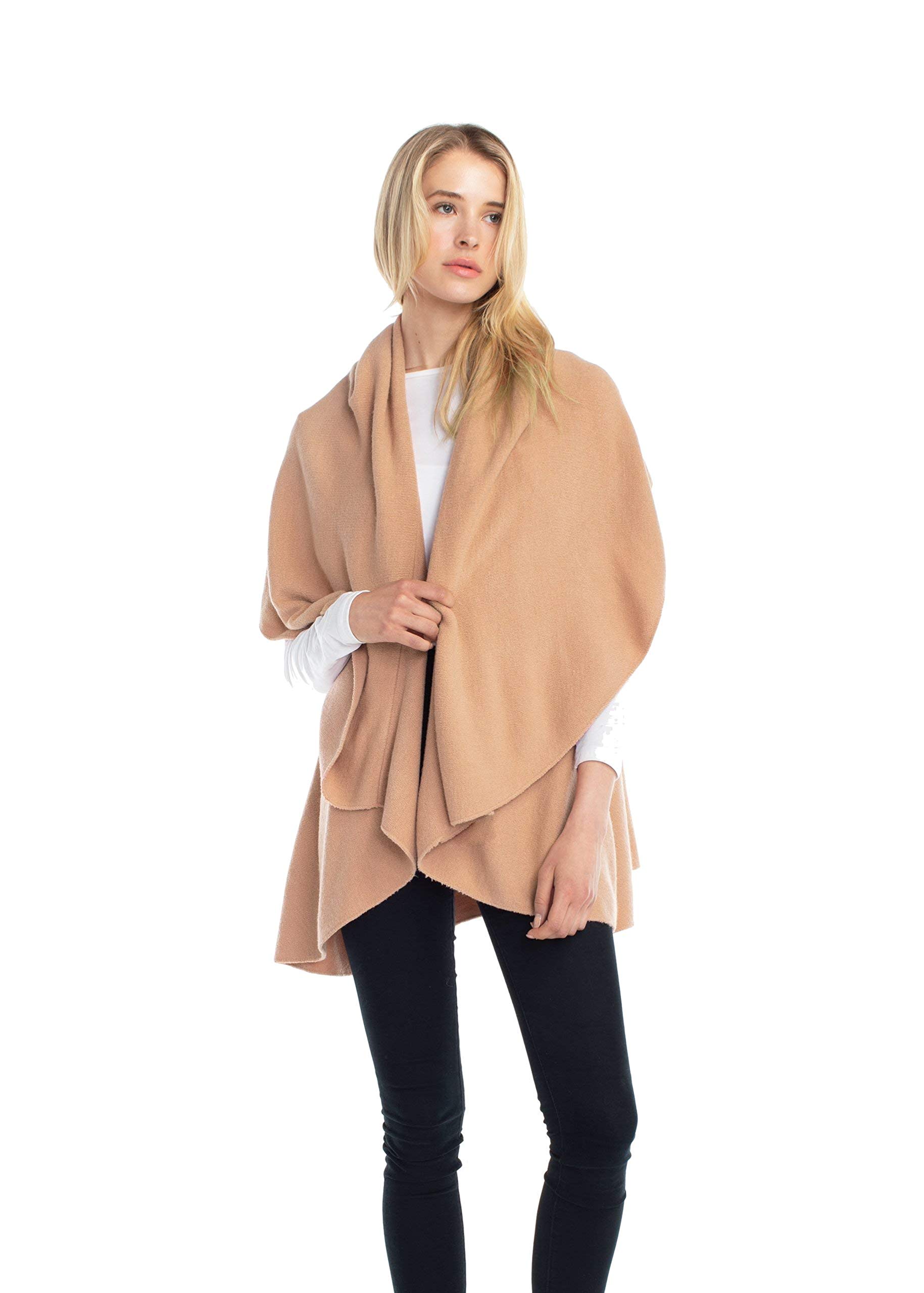 Look By M Women's Basic Shawl Vest