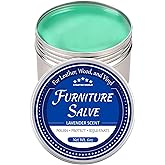 STARTSO WORLD Furniture Salve for Leather, Wood & Vinyl - Natural Polish, Conditioner & Restorer for Couches, Tables & Furniture - All-in-One Repair Salve with Applicator Brush - 6OZ