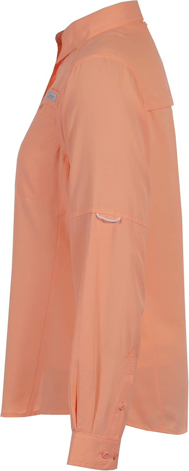 HABIT Womens Schooner Cove Short Sleeve River Guide Fishing Shirt: Clothing