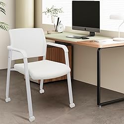 CLATINA Stacking Office Chairs with Wheels | Mesh