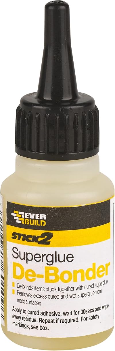 Sika Everbuild Stick 2 Superglue De-Bonder Solvent 20ml Fast Acting Clear