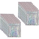 5x5" Holographic Bubble Mailers Mail Bags Jewelry Shipping Bag Self Seal Padded Envelopes Pouches 15Pcs