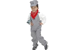 Aeromax Jr. Train Engineer Suit with Cap and Accessories, Size 4/6