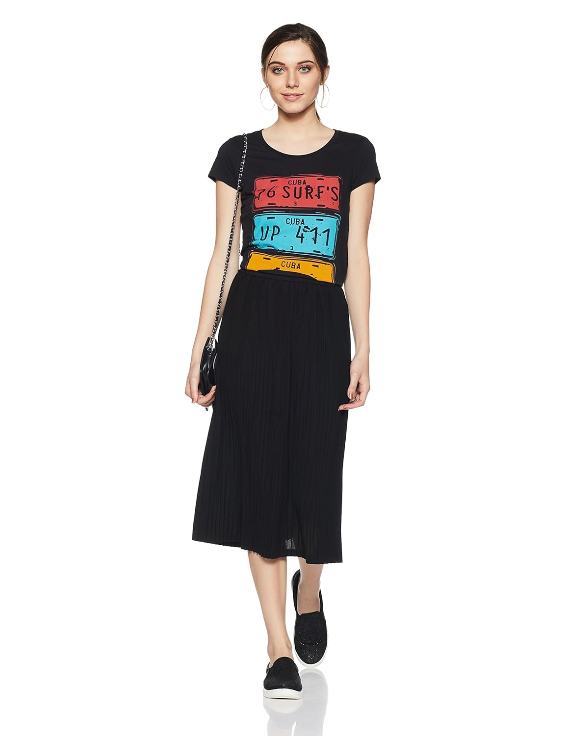 flying machine women's printed t-shirt