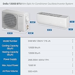 DELLA Motto Series 12000 BTU Wifi Enabled Mini