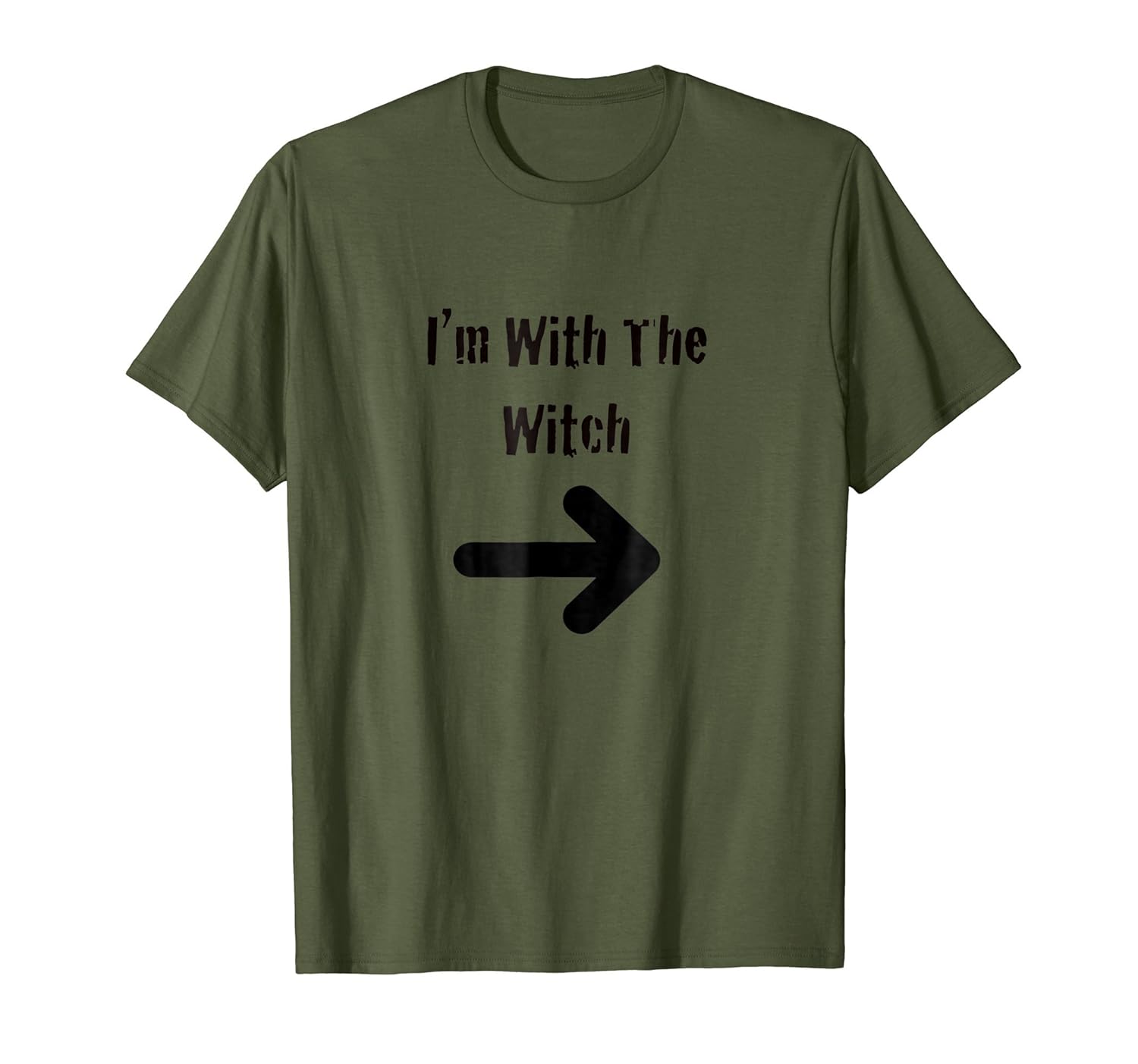 Mens Men Cheap Halloween Couples Costume Shirt I'm With The Witch-ANZ