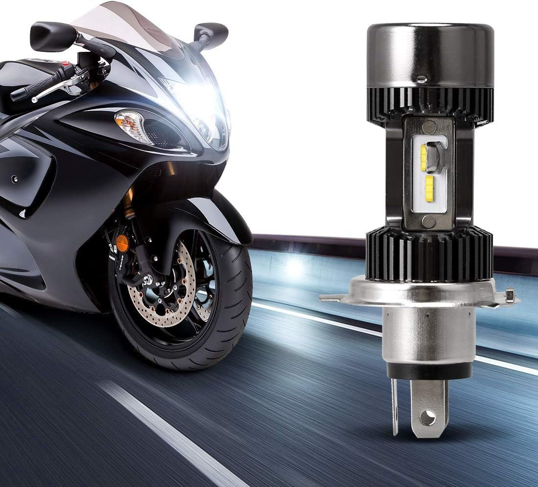 H4 Led Motorbike Headlights Bulb Kit- Win Power- H4 LED Bulb Motorcycle Headlamp Hi/Lo Beam, Xenon White 6000K 6400Lm Super Bright DC 12V/DC 24V,1Pc