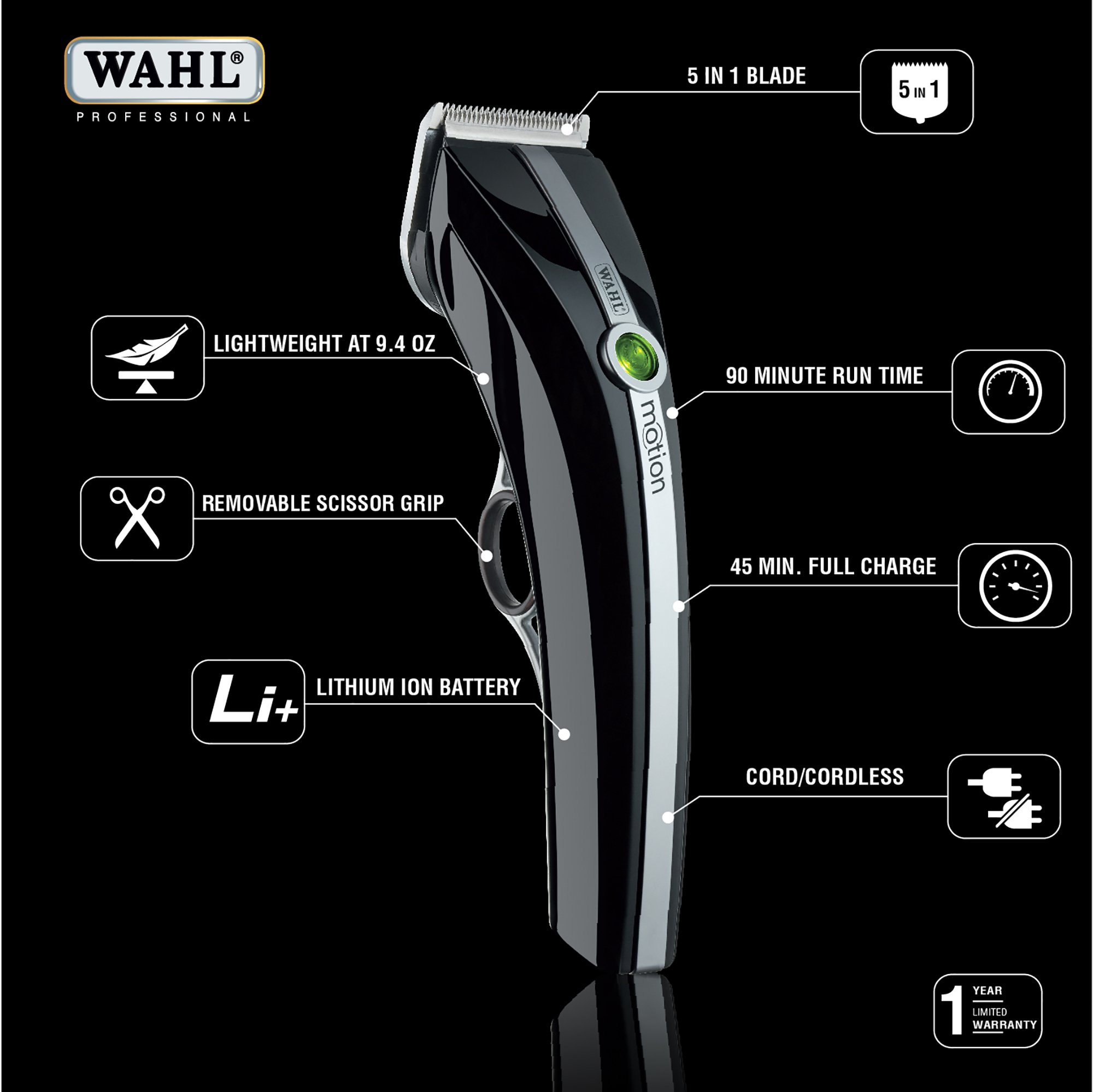 Wahl Professional Animal Motion Pet, Dog, Cat, and Horse Corded