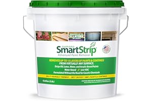 DUMOND Smart Strip Advanced Paint Remover - for Removal of Acrylic, Latex, Oil, & Water-Based Coatings - Non-Caustic Formula - Indoor/Outdoor - Contractor & DIY Friendly - 1 Gallon