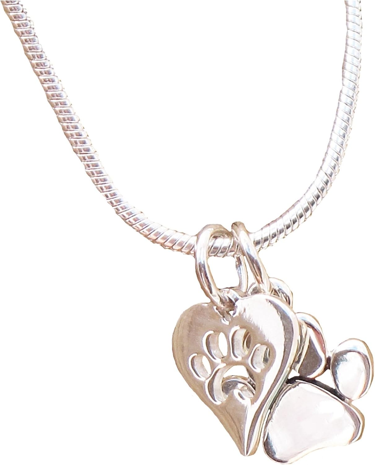 heart and paw necklace